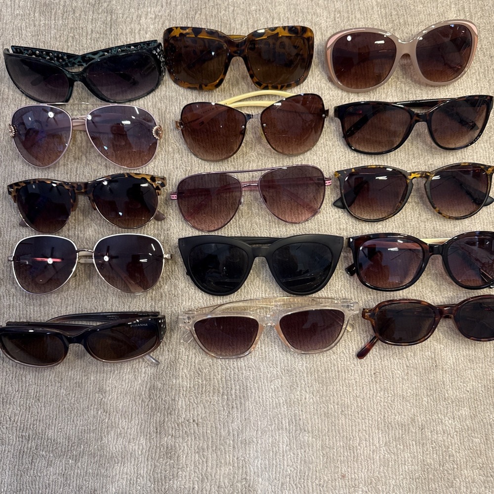Lot 15 Prs Authentic Branded Designer Sunglasses:Madden,JS,Juicy,Muzrahi,Elle+